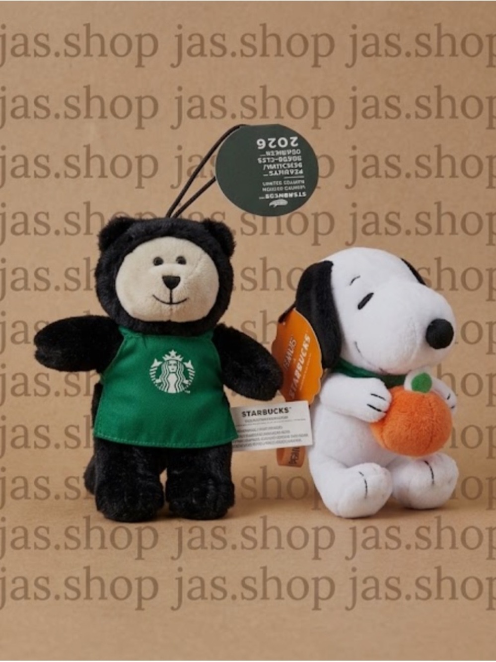 Starbucks Black Cat Bear & Snoopy Bag charms